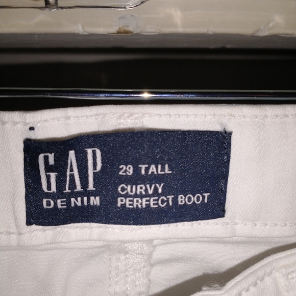 Gap Curvy Perfect Boot Cut 8/29 Tall White NWT - Picture 3 of 6